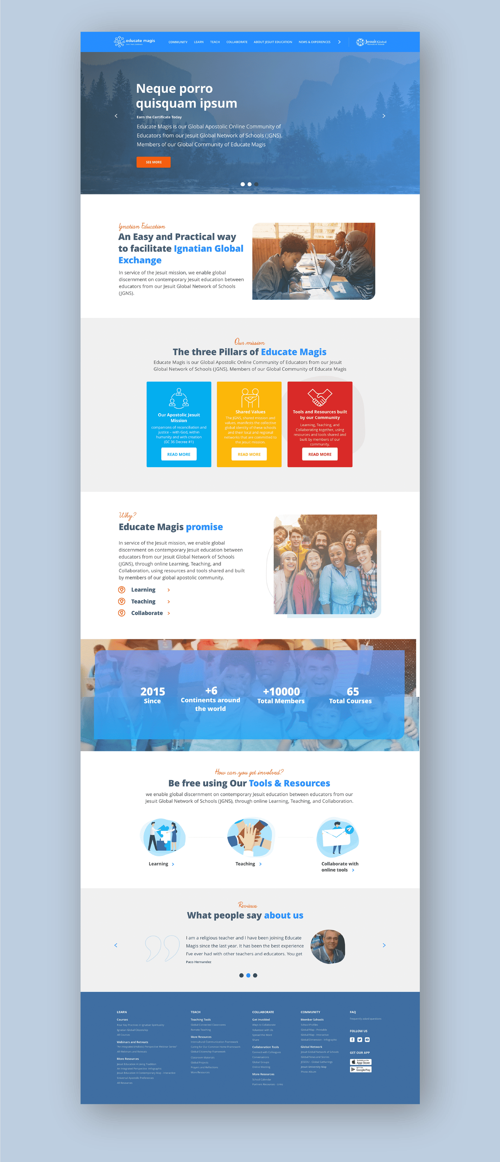 homepage Educate Magis