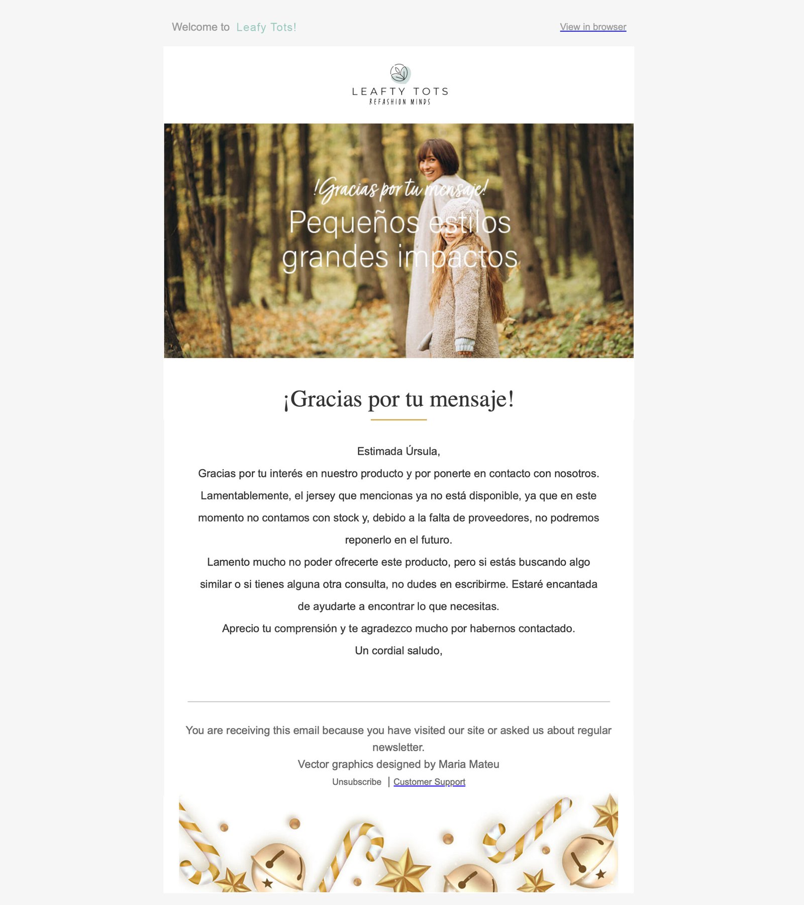 customer inquiries and email communication